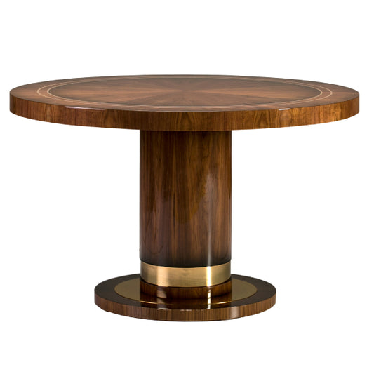 Elegant Round Dining Table with Luxurious Finishes