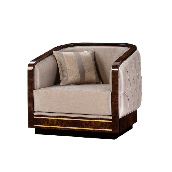 Elegant Accent Chair with Luxurious Touches