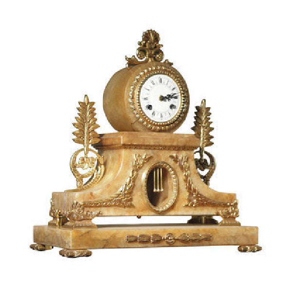 Exquisite Clock: Classic Design with Leaf Motifs