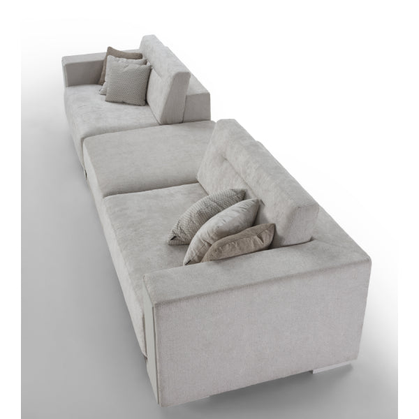 Contemporary Elegance: Textured Sofa with Unique Design