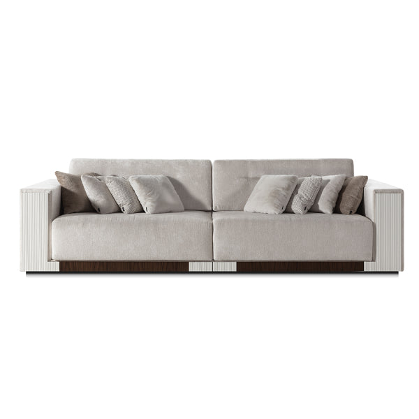 Contemporary Elegance: Textured Sofa with Unique Design