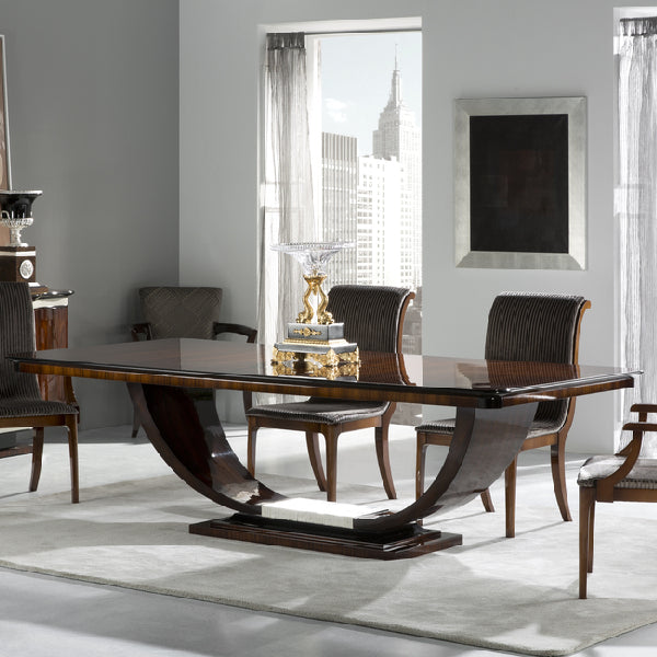 Stylish Rectangular Dining Table with Contemporary Elegance