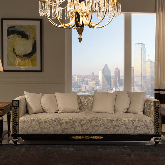 Sleek Sofa with Timeless Elegance and Rich Detailing