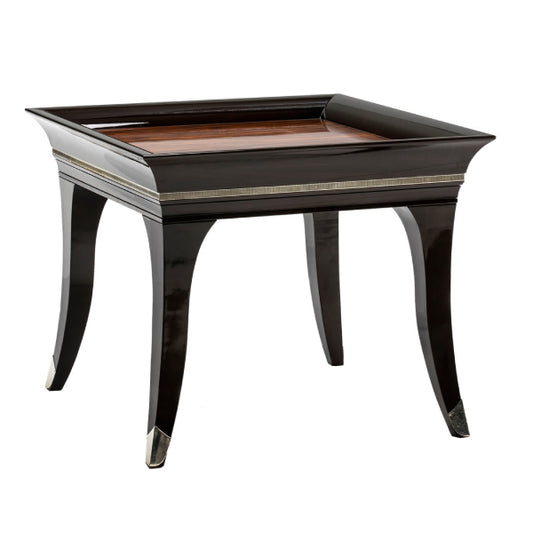 Sophisticated Square Side Table with Elegant Detailing