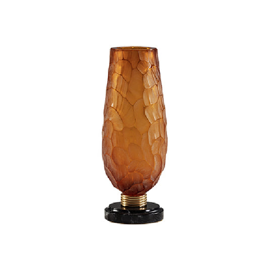 Charming Amber Vase: A Captivating Blend of Art and Function