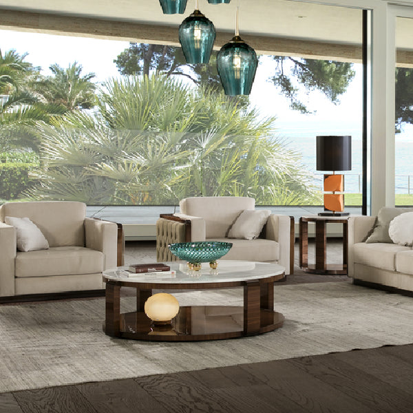 Bright and Airy Coastal Living Room Coffee Table