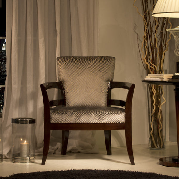 Chic Accent Chair with Unique Pattern and Elegant Design