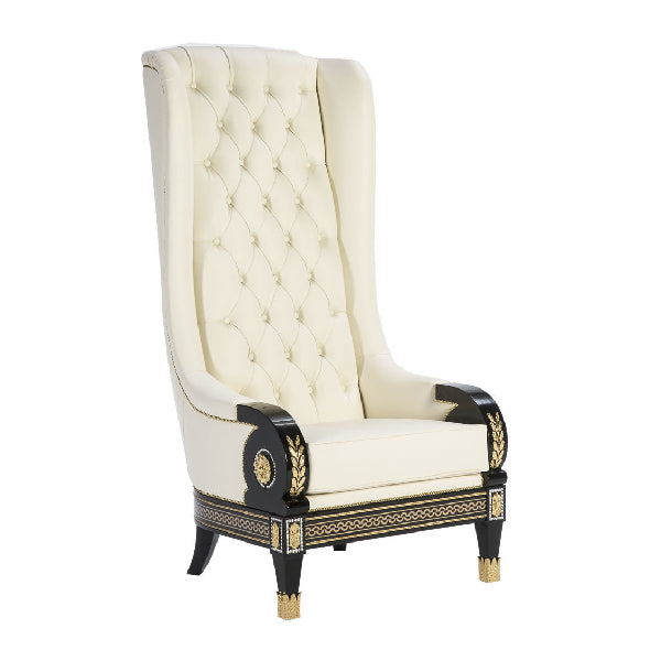 Regal High-Back Chair with Timeless Elegance and Luxurious Comfort