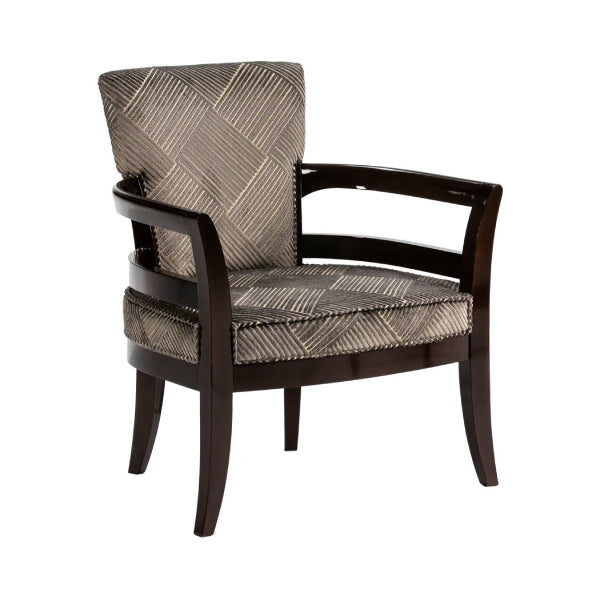 Chic Accent Chair with Unique Pattern and Elegant Design