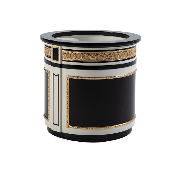 Stylish Black and Gold Decorative Planter