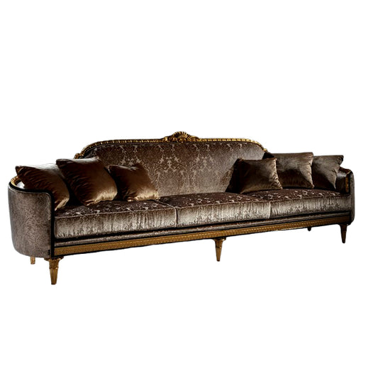 Luxurious Sofa with Regal Design and Plush Comfort