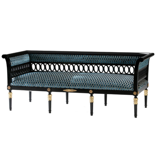 Stylish Bench Sofa with Contemporary Patterns and Classic Elegance