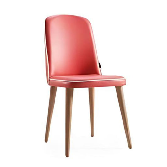 Bright Coral Upholstered Dining Chair: A Splash of Color and Comfort