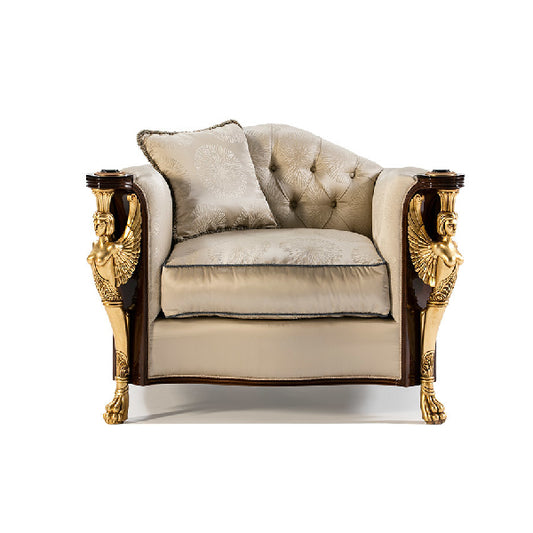 Majestic Armchair with Opulent Design and Luxurious Comfort