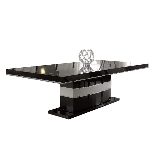 Modern Rectangular Dining Table with Sleek Finishes and Striking Design