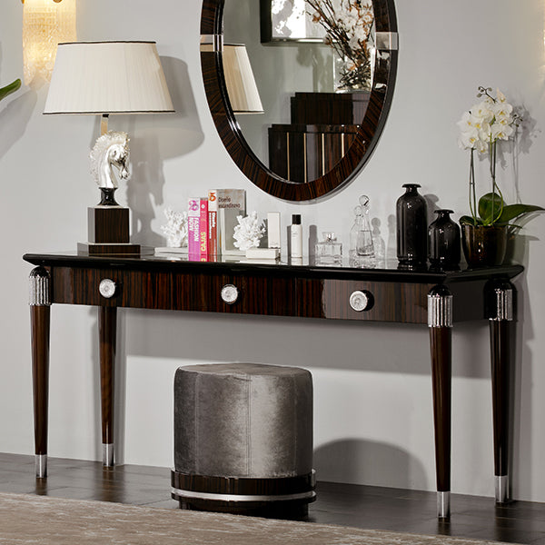 Chic Console Table and Mirror Arrangement