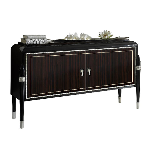 Sleek Media Console with Luxurious Details