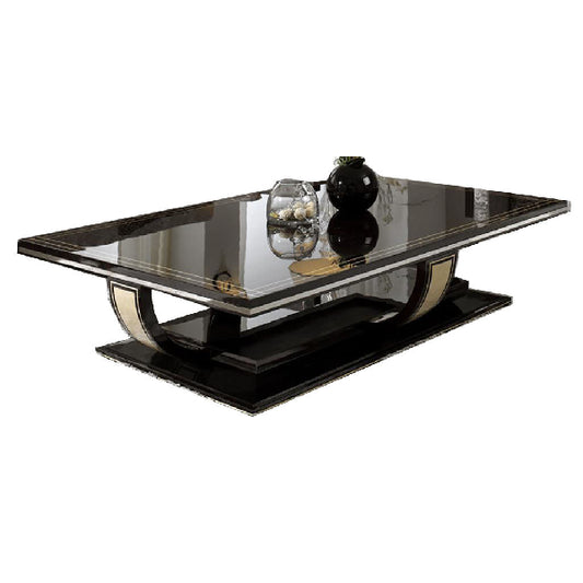 Elegant Black Coffee Table with Contemporary Flair