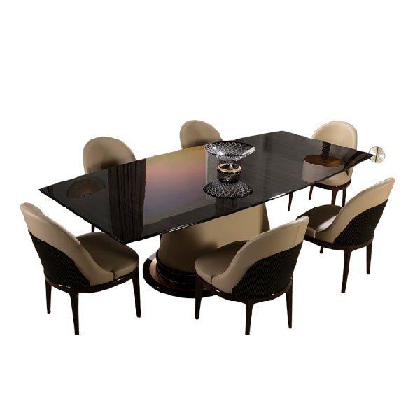 Stunning Rectangular Dining Table with Sleek Design and Comfortable Seating