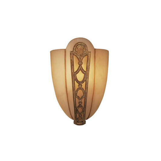 Art Deco Wall Sconce with Elegant Glass Shade