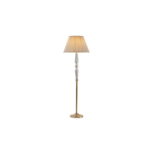 Elegant Gold and Crystal Floor Lamp: A Refined Touch for Any Room