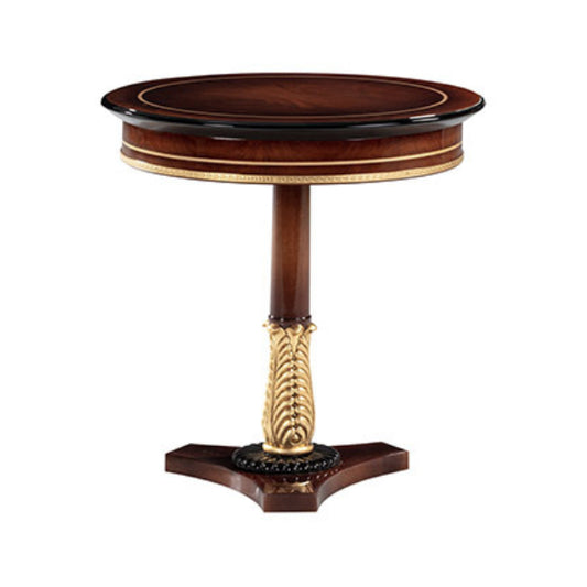 Chic Round Side Table with Classic Elegance