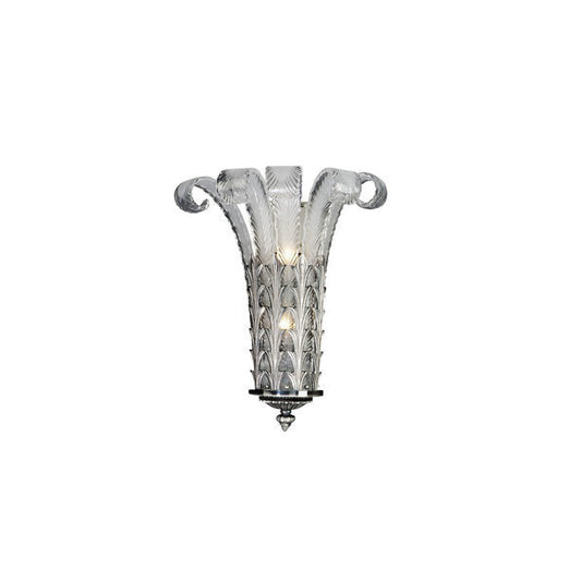 Elegant Glass Wall Sconce with Artful Design