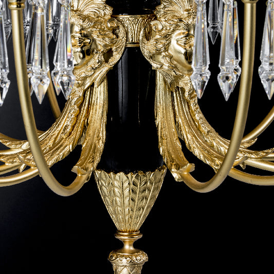 Intricate Detail of a Luxurious Chandelier