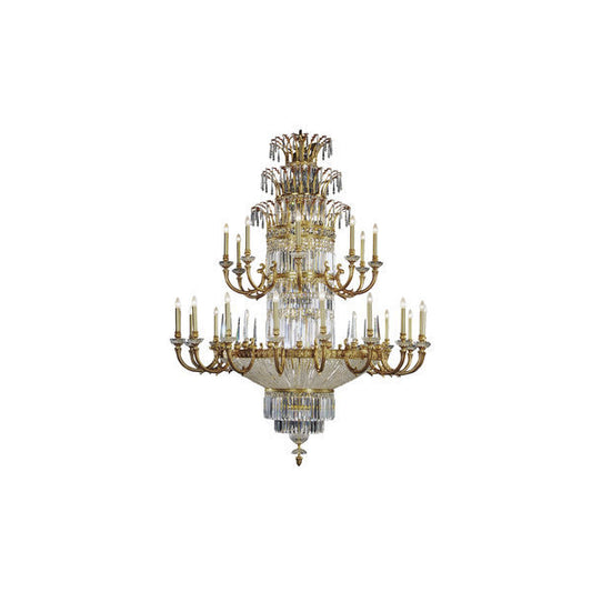 Majestic Crystal Chandelier with Multiple Tiers