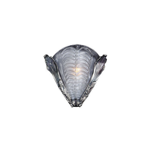 Elegant Art Glass Wall Sconce with Textured Design