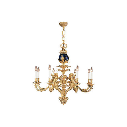 Luxurious Gold Chandelier with Decorative Accents