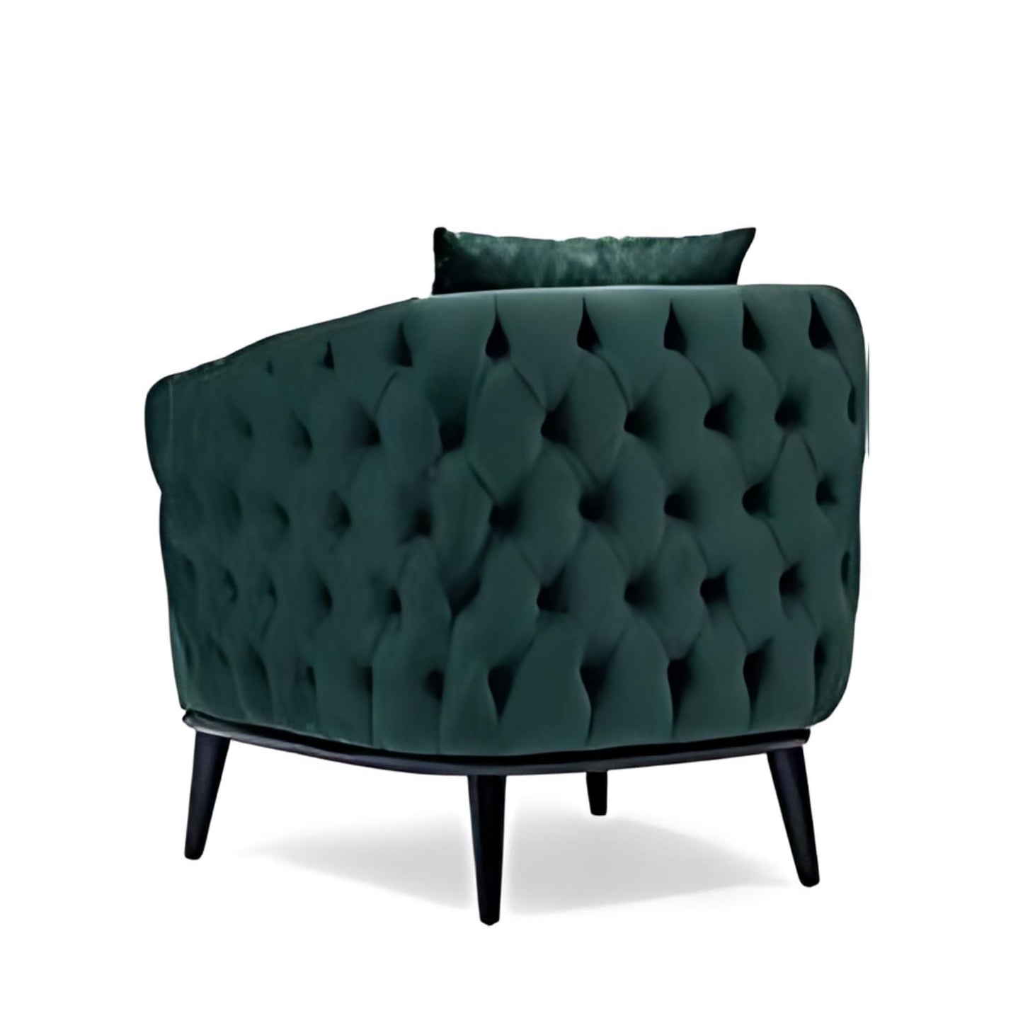 Luxe Design: The Emerald Green Tufted Accent Chair