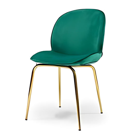 Elegant Teal Velvet Dining Chair with Gold Legs: A Stylish Fusion of Comfort and Design