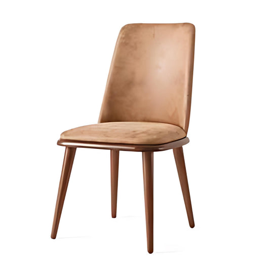 Rustic Beige Upholstered Dining Chair: A Warm Touch of Comfort and Style