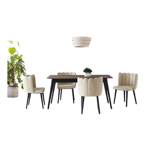 Charming Modern Dining Set: Elegant Design for Contemporary Spaces