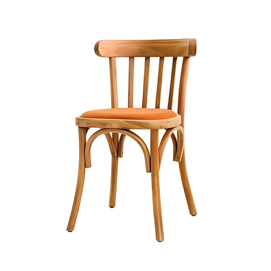 Elegant Bentwood Chair with Cushioned Seat