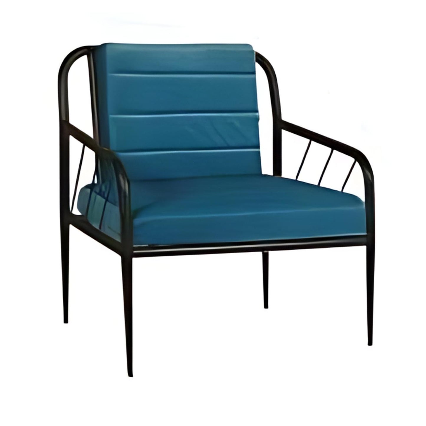 Contemporary Accent Chair with Teal Upholstery